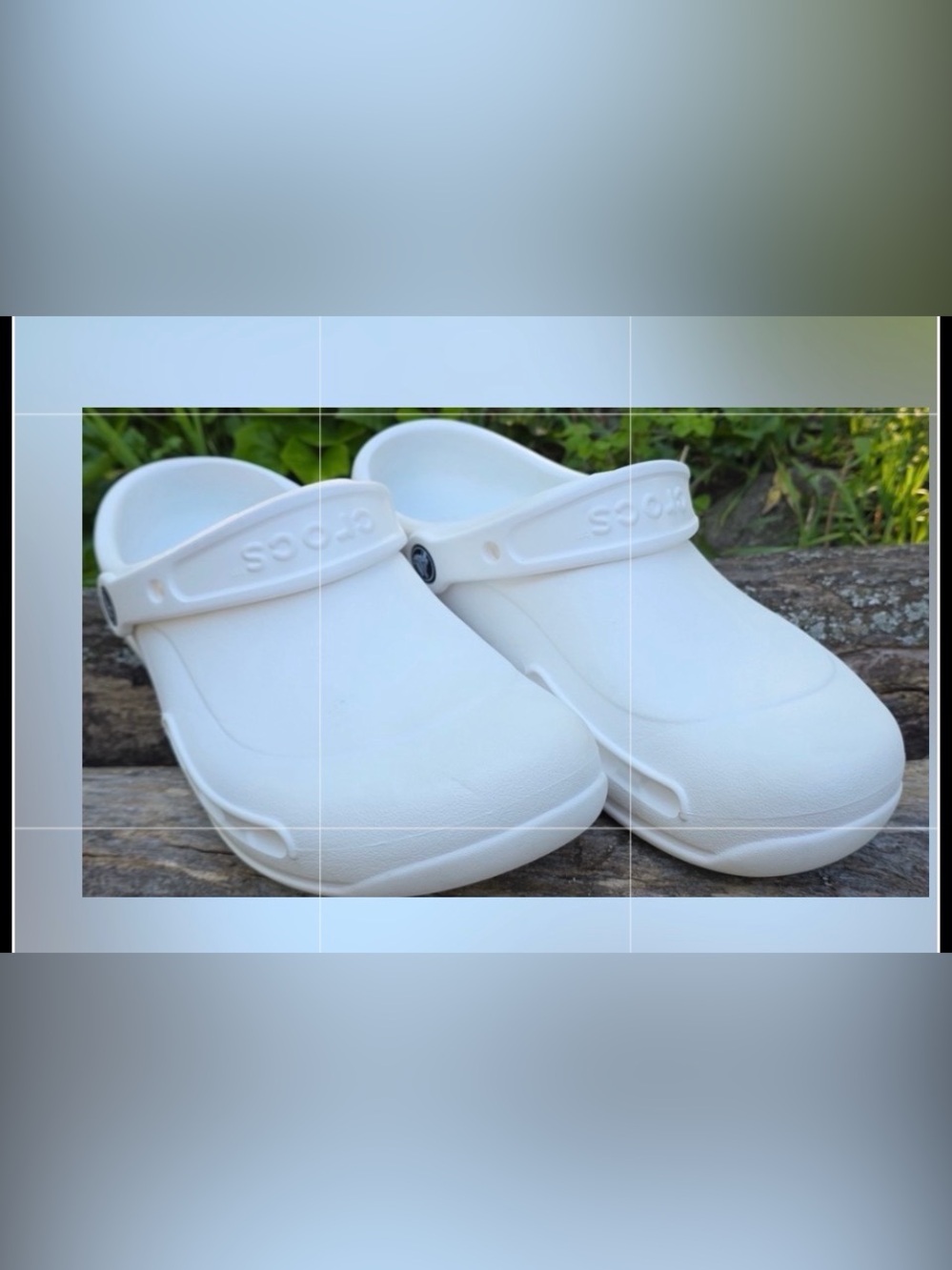 CROCS Classic White Slip-On Clog Mules